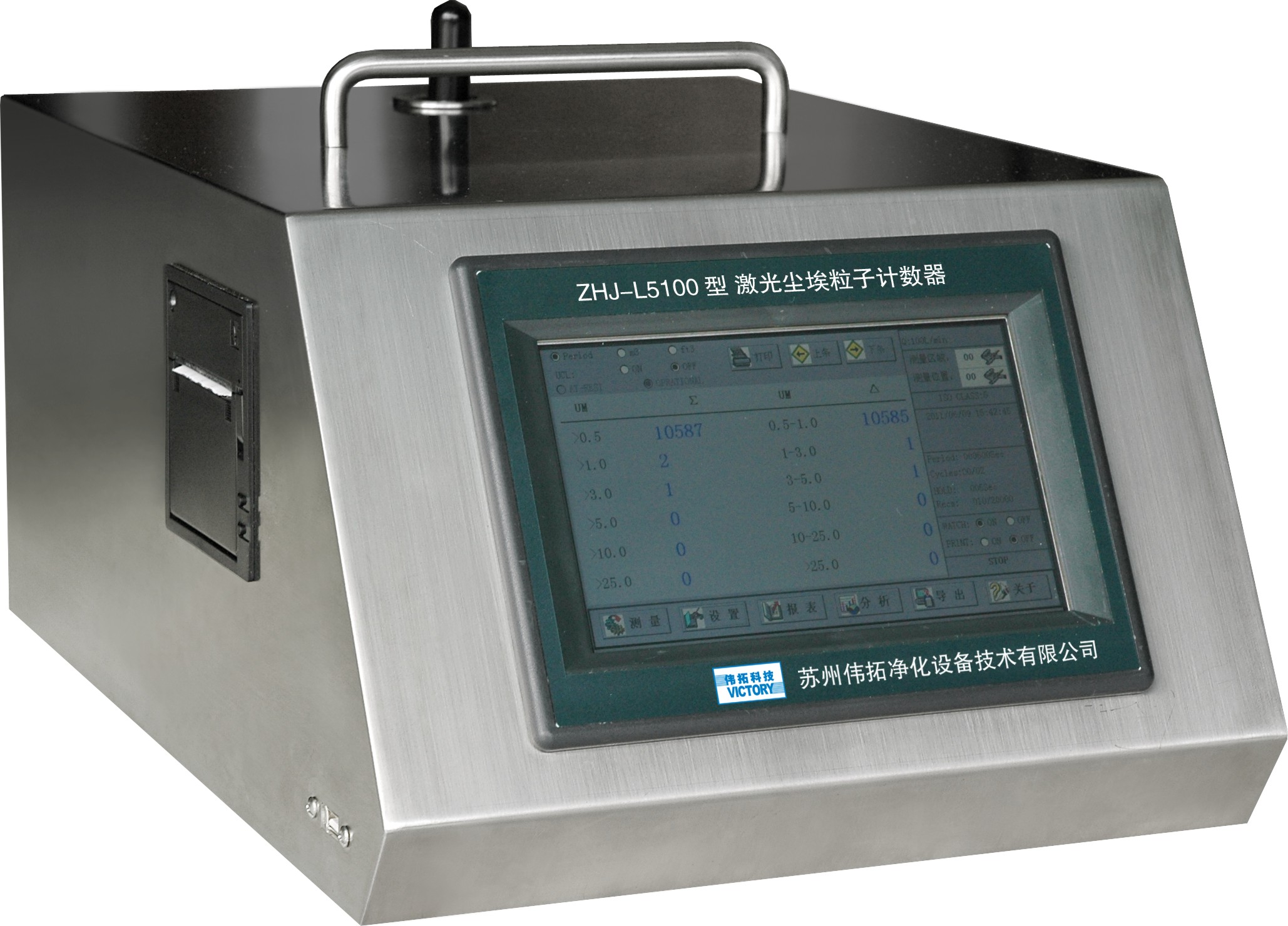 ZHJ-L5100 Laser Dust Particle Counter (Sampling quantity: 100L/min)